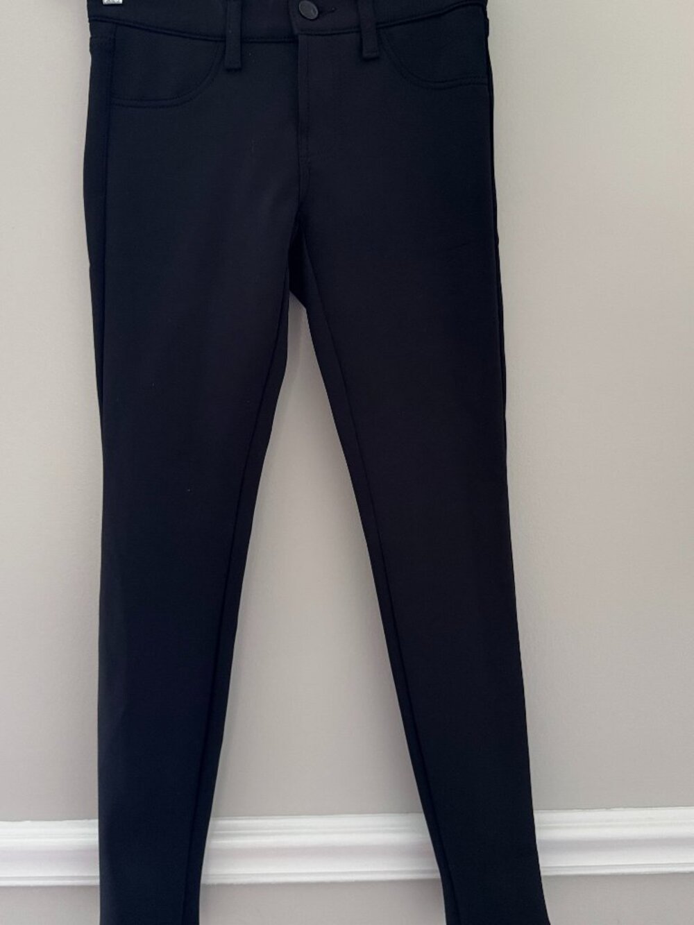 JBRAND Black Ponte Knit Skinny Pants Size 25